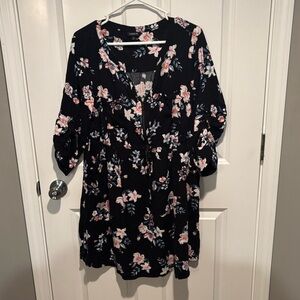 Torrid: Floral Shirt Dress
